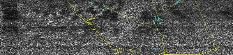 Satellite image of California from NOAA-18